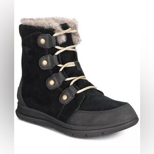 SOREL explorer Joan waterproof booties black size 8